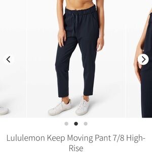 lululemon athletica Keep Moving 7/8 Pants - Black Size 10